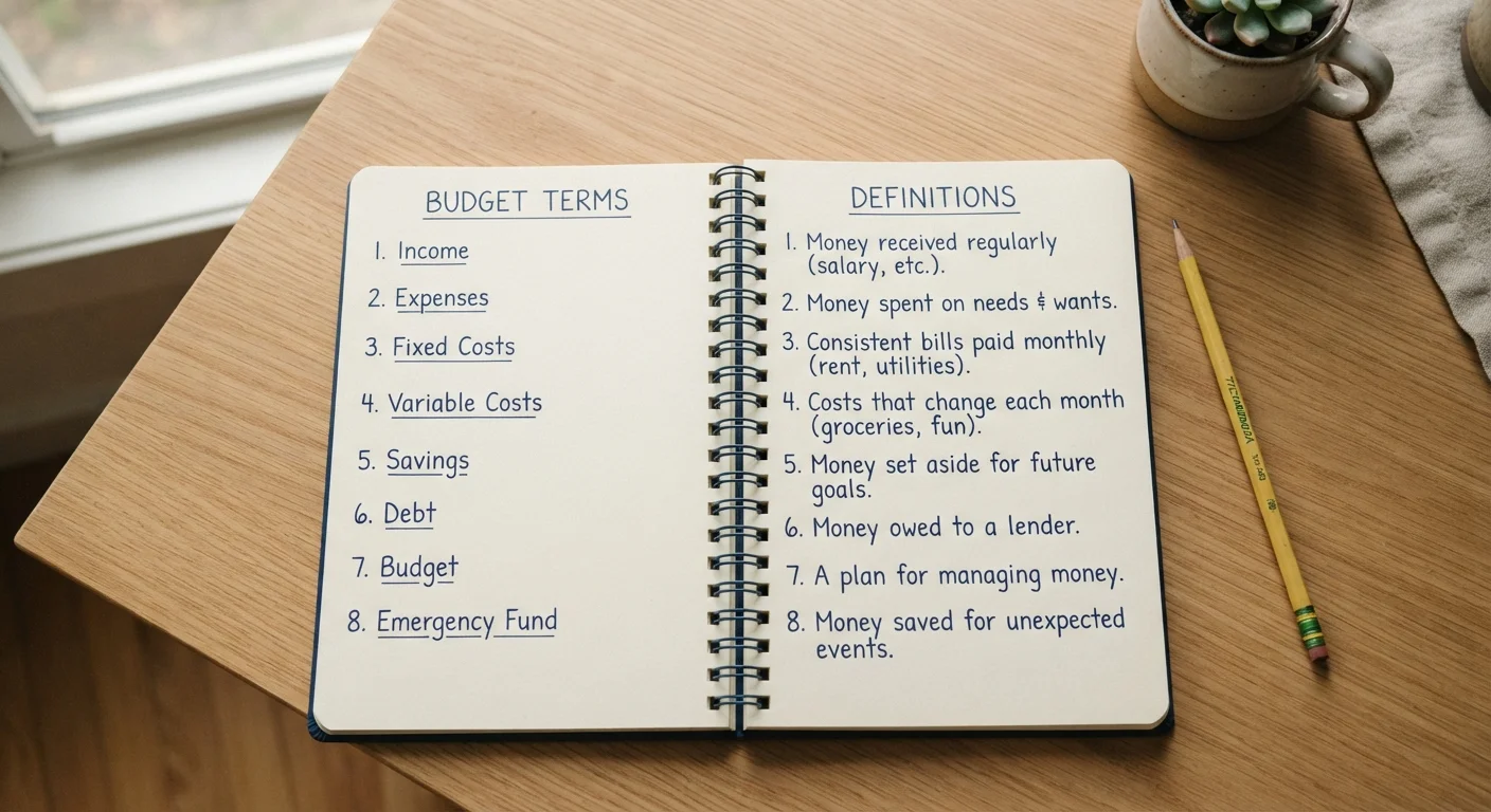 A Glossary of Budgeting Terms Every Beginner Should Know