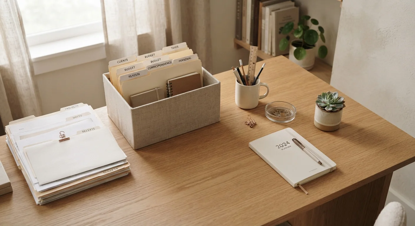 Paper Clutter: A Sorting and Filing System That Takes Under an Hour to Set Up