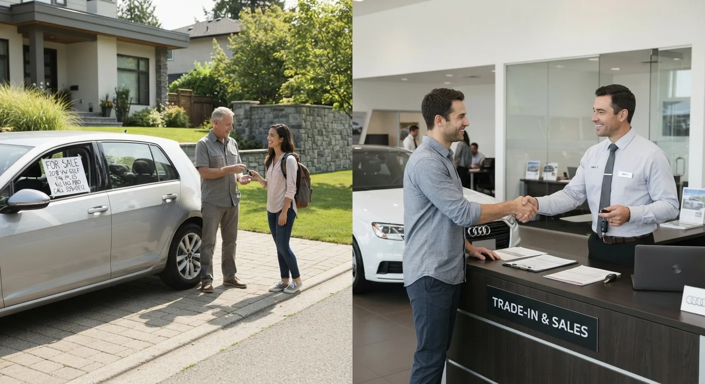 Selling a Car Privately vs. Trading It In: What Changes